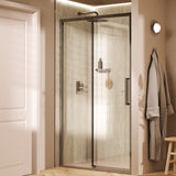 Crosswater Sliding Shower Door Chrome / 2000 x 1200 Crosswater Asura 8mm Sliding Shower Door