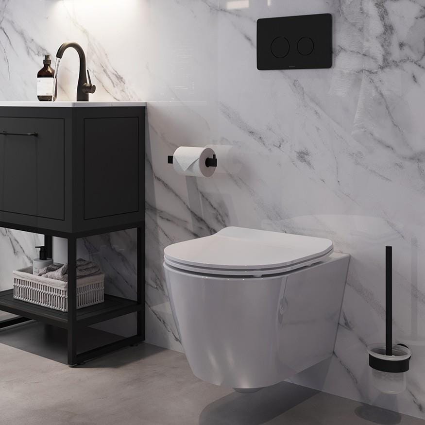 Saneux Wall Hung Toilet Saneux Uni Wall Hung Rimless Toilet with Soft Close Seat