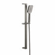 JTP Shower Riser Rail Brushed Black JTP HIX Shower Slide Rail with Handset and Hose