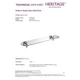 Heritage Shelf Chrome Heritage Holborn Single Glass Shelf