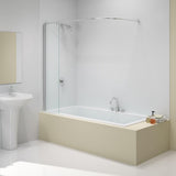Merlyn Bath Screen Merlyn Curved Curtain Rail with Bath Screen