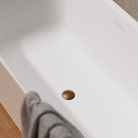 Crosswater Bath Waste Brushed Bronze Crosswater Slotted Click Clack Freestanding Bath Waste