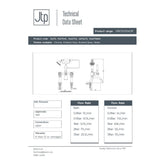 JTP Bath Shower Mixer JTP Grosvenor Cross Deck Mounted Bath Shower Mixer with Kit