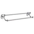 Smedbo Towel Rails and Rings Chrome Smedbo Villa Traditional Double Towel Rail
