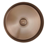 JTP Countertop Basin JTP VOS Grade 316 Stainless Steel Round Countertop Basin