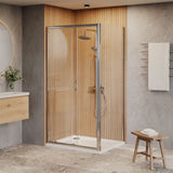 Aquarius Bathrooms Sliding Shower Door Aquarius Urbano 6mm Sliding Shower Door 1850mm