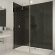 Merlyn Wetroom Accessory Brushed Nickel Merlyn Vertical Ceiling Post 3000mm for 8mm Wet Room Panels