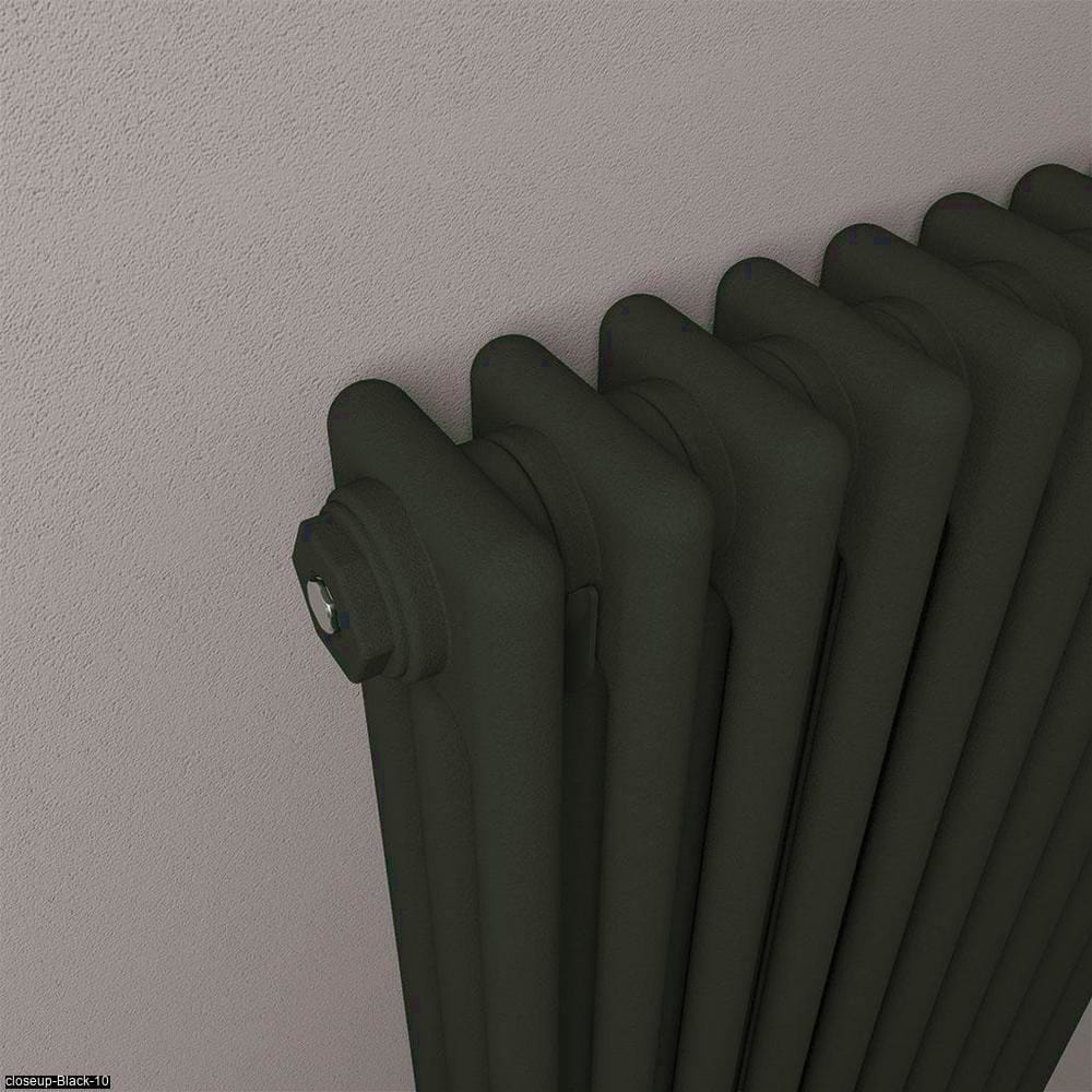 Eastbrook Eastbrook Rivassa Traditional 3 Column Radiator in Matt Black