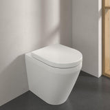 Villeroy & Boch Back to Wall Toilet Villeroy & Boch Architectura Back to Wall Rimless Toilet with TwistFlush and Soft Close Seat
