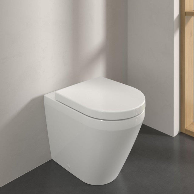 Villeroy & Boch Back to Wall Toilet Villeroy & Boch Architectura Back to Wall Rimless Toilet with TwistFlush and Soft Close Seat