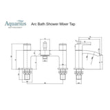 Aquarius Bath Shower Mixer Aquarius Arc Bath Shower Mixer Tap with Shower Kit