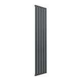 Reina Panel Radiator 1600 x 366mm / Anthracite Reina Flat Vertical Single Panel Radiator