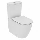 Ideal Standard Close Coupled Toilet Ideal Standard i.life O Close Coupled Rimless Toilet with HydroTwist Flush and Soft Close Seat
