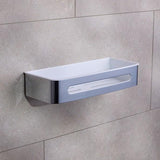 Miller Basket Chrome / White Miller Signature D Shaped Shower Basket with Removable Liner