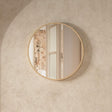 Crosswater Standard Mirror 500mm / Brushed Brass Crosswater Infinity Round Framed Mirror