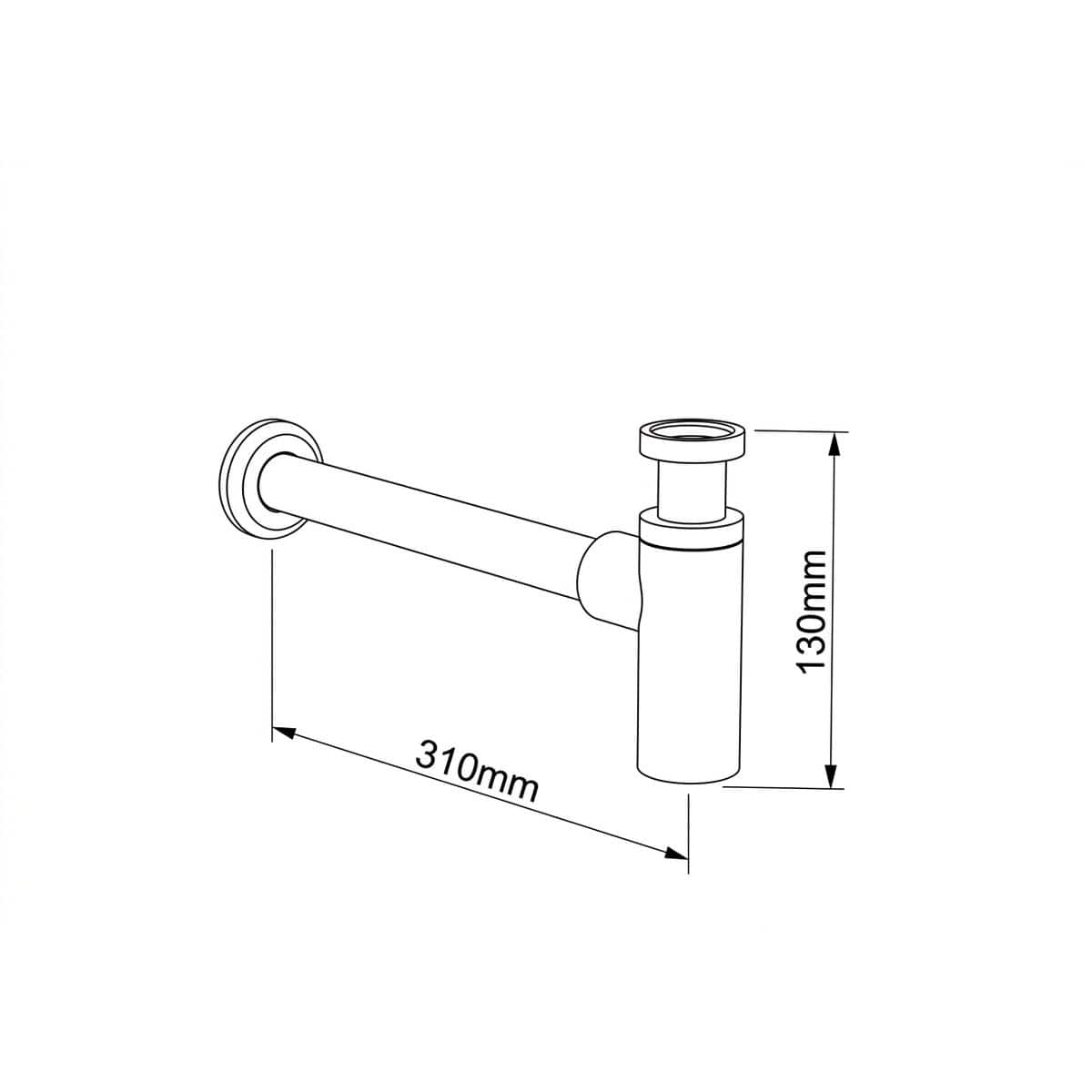 Roca Bottle Trap Roca Universal Round Bottle Trap