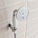 Crosswater Shower Handset Chrome Crosswater Belgravia Wall Outlet, Shower Handset and Hose