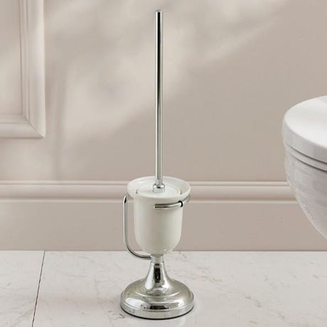 Miller Toilet Brush Chrome Miller Signature Freestanding Traditional Toilet Brush and Holder