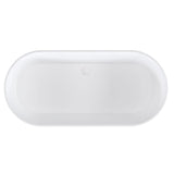 Eastbrook Modern Freestanding Bath Eastbrook Putney Low Level Freestanding Bath - 1590 x 740mm in Gloss White