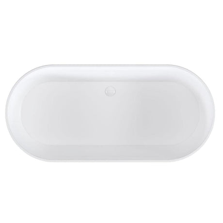 Eastbrook Modern Freestanding Bath Eastbrook Putney Low Level Freestanding Bath - 1590 x 740mm in Gloss White