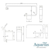 Aquarius Bathrooms Accessory Set Aquarius FT 3 Piece Bathroom Accessory Pack