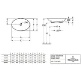 Villeroy & Boch Countertop Basin Villeroy & Boch Loop & Friends Oval Countertop Basin in White Alpin
