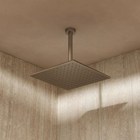 Crosswater Fixed Shower Head Brushed Nickel / 300mm Crosswater Zion Fixed Shower Head