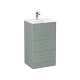Imex Croma Floor Standing Three Door 500mm Vanity Unit with 1 Tap Hole Basin