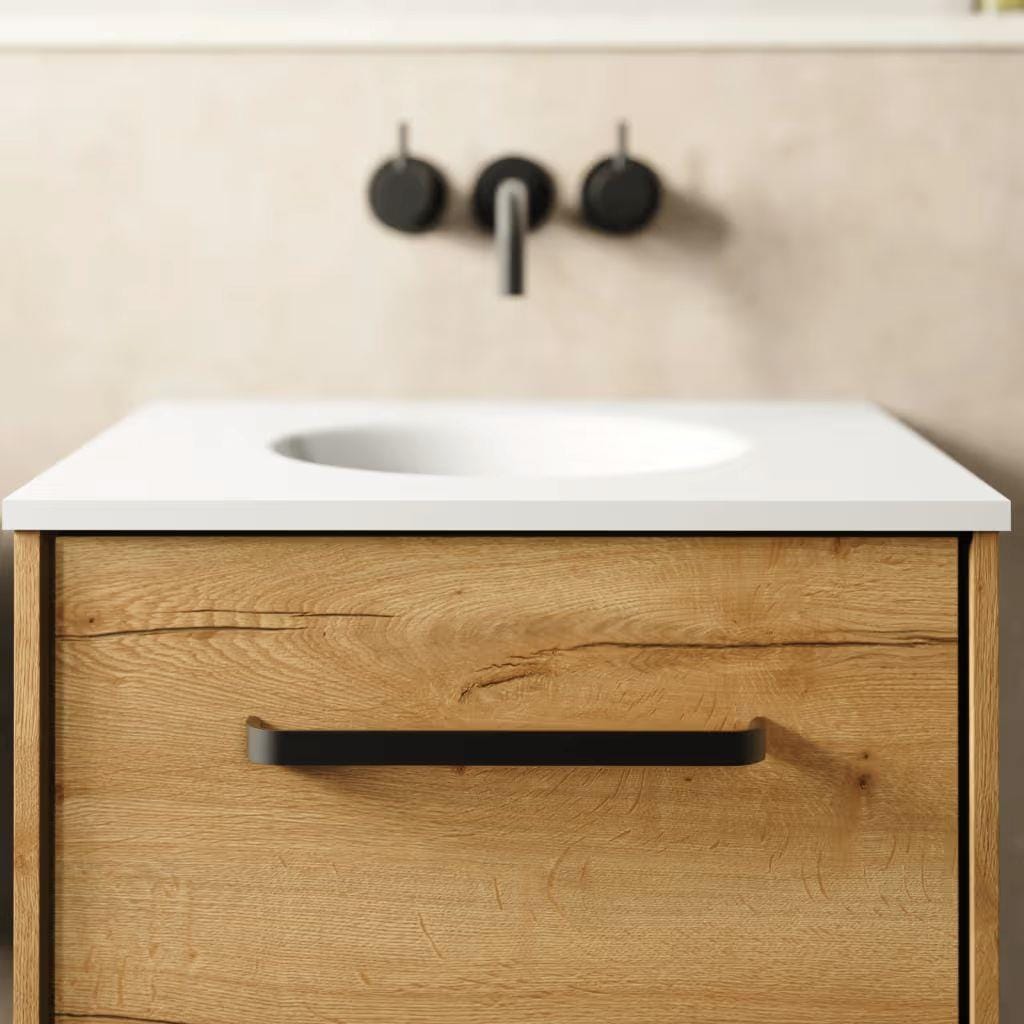 Crosswater Matt Black Crosswater Vanity Unit Bar Handle