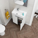 Imex Floor Standing Vanity Unit Imex Blade Floor Standing  600mm Double Door Vanity Unit with Basin