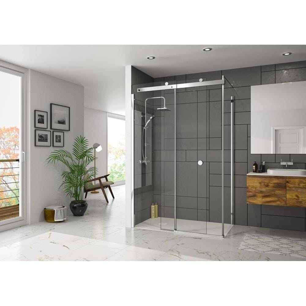 Merlyn Slding Shower Door Merlyn Series 10 Sliding Shower Shower Door in Chrome