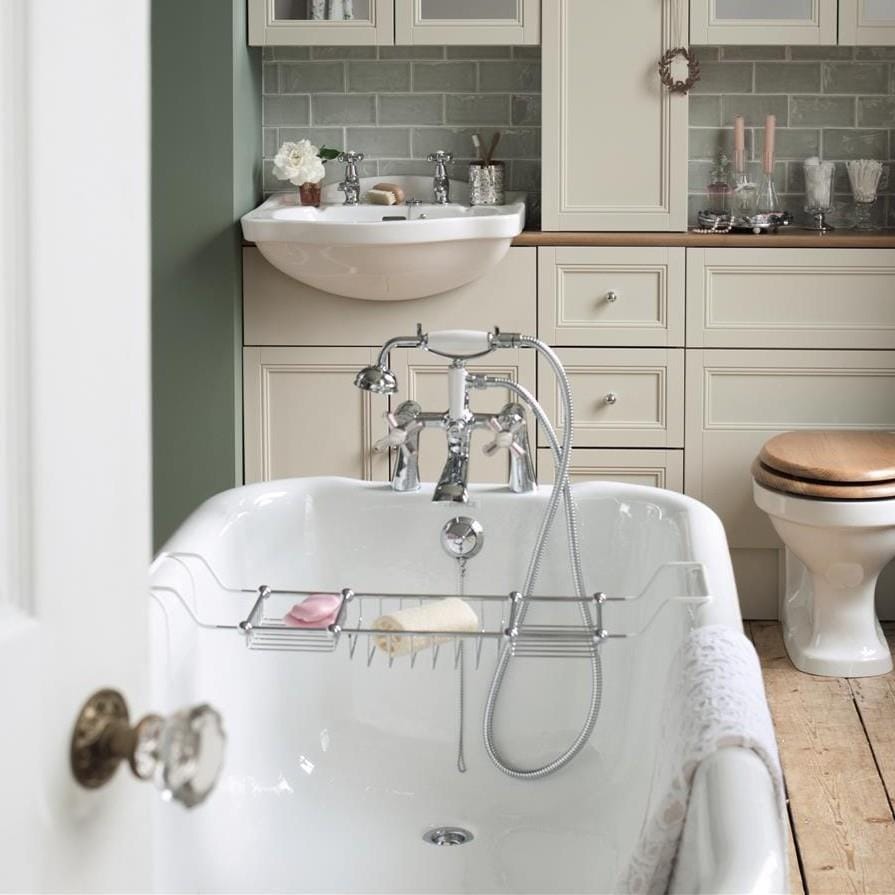 Heritage Bath Rack Chrome Heritage Adjustable Bath Rack