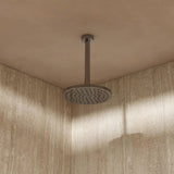 Crosswater Fixed Shower Head 200mm Crosswater Fusion Round Fixed Shower Head with Ceiling Arm