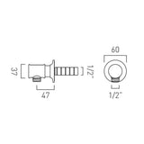 Booth & Co Shower Brackets and Outlets Booth & Co. Axbridge Traditional Wall Outlet Elbow