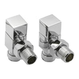 Reina Radiator Valve Chrome Reina Loge Angled Radiator Valves