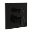 VitrA Concealed Shower Valve Gloss Black VitrA Suit Thermostatic 2-Way Bath and Shower Mixer Control Plate