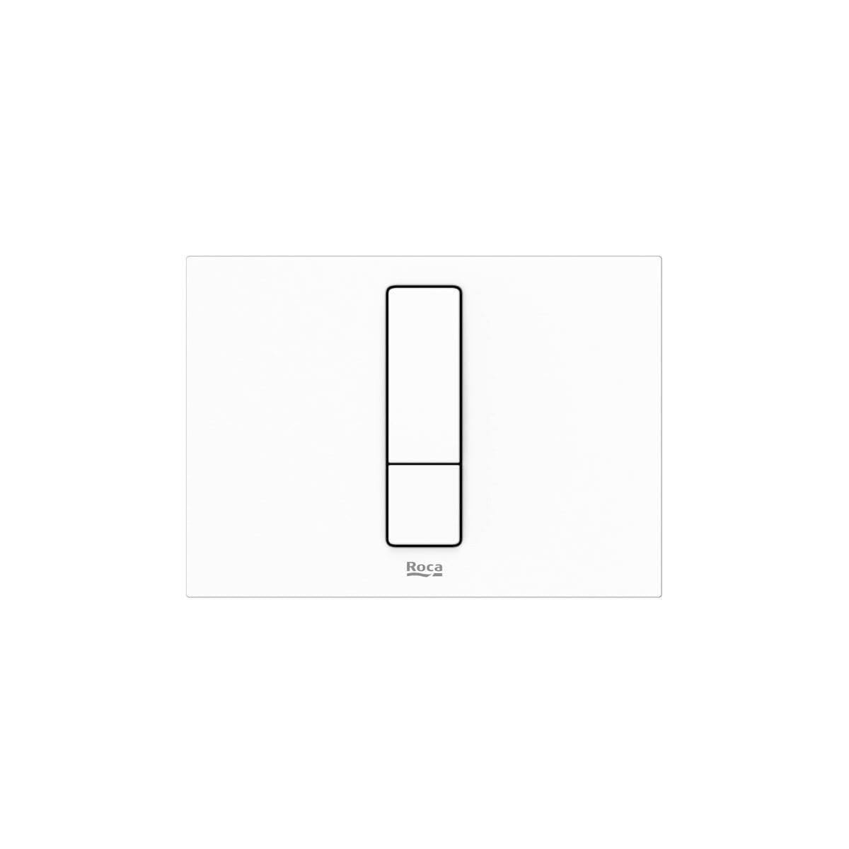 Roca Flush Plate Matt White Roca Duplo-S PS4 Flush Plate