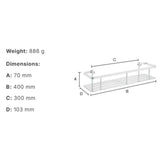 Smedbo Basket Smedbo Sideline Large Design Shower Basket