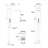 Crosswater Cloakroom Tap Crosswater Serene Mini Mono Basin Mixer Tap with Click Clack Waste in Chrome