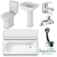 Aquarius Bathrooms Complete Bathroom Suite Aquarius Urbano Complete Bath Suite (with Single Ended 1700mm Bath)