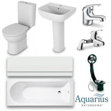 Aquarius Bathrooms Complete Bathroom Suite Aquarius Urbano Complete Bath Suite (with Single Ended 1700mm Bath)