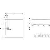 Laufen Laufen Marbond PRO Square Tray with Waste in White