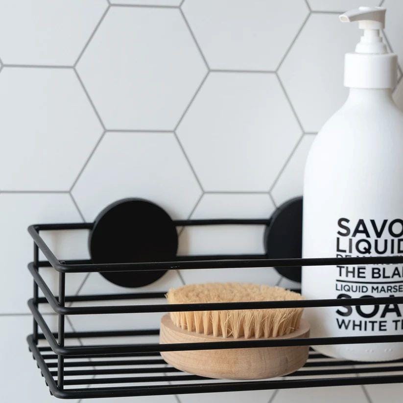 Smedbo Basket Smedbo Beslagsboden Frame Self-Adhesive Shower Basket