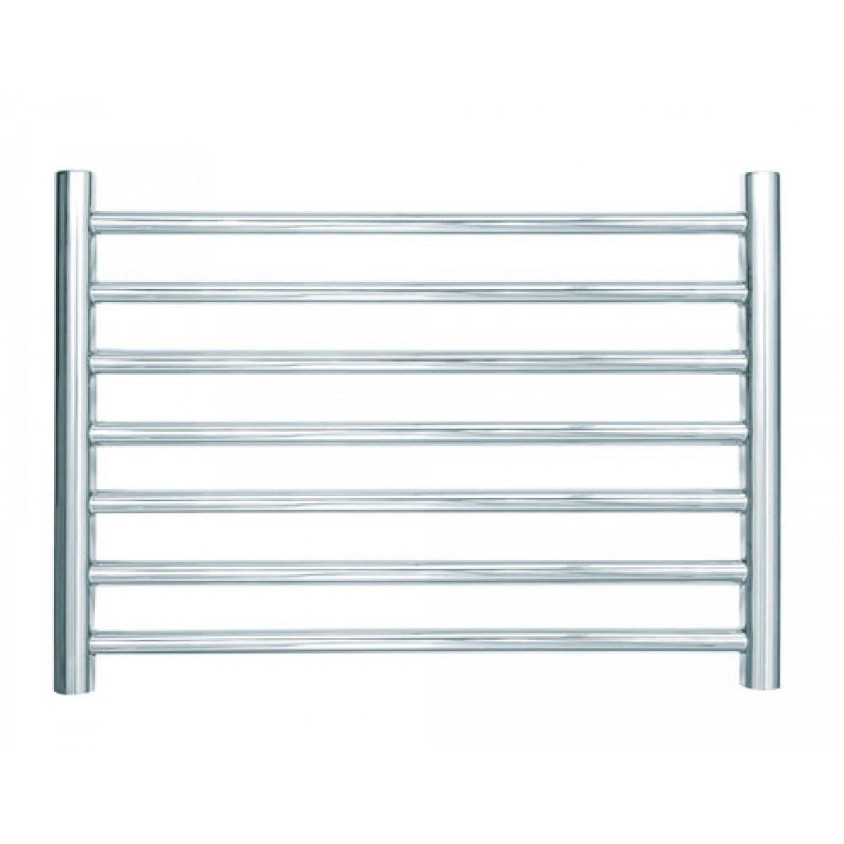 JIS Ladder Rail Polished Chrome / Central Heating JIS Sussex Buxted Horizontal Stainless Steel Heated Towel Rail