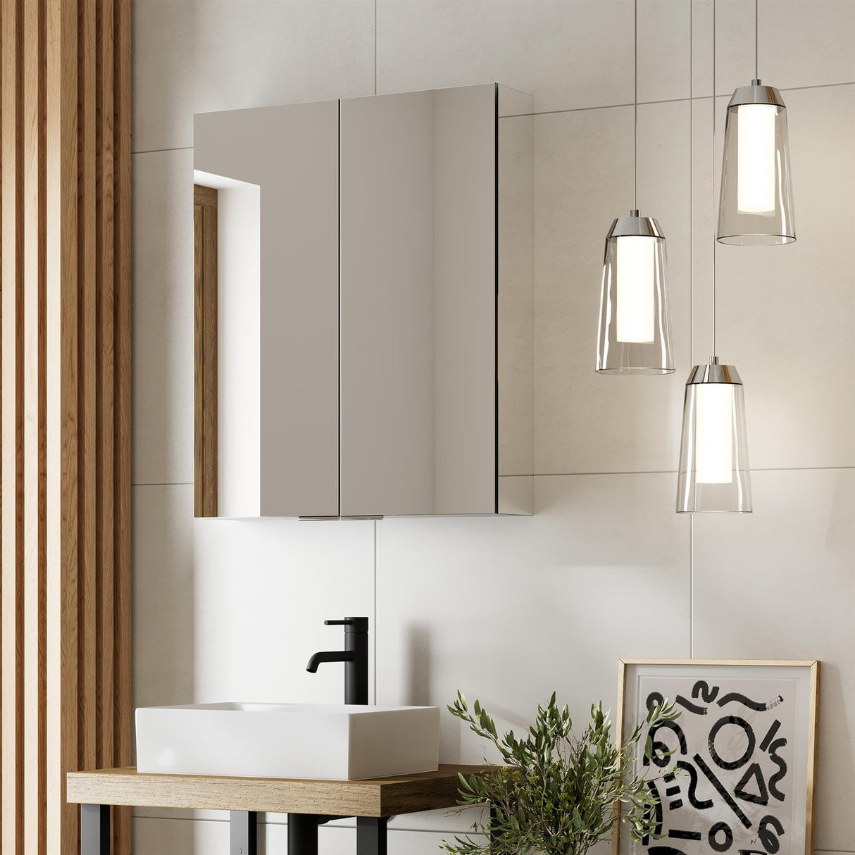 hib. Mirrored Cabinet 600 x 700mm hib. Eris Mirrored Cabinet