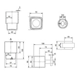 Villeroy & Boch Toothbrush Holder Villeroy & Boch Elements Striking Tumbler Holder