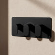 Crosswater Concealed Shower Valve Matt Black Crosswater Drift 2 Outlet, 3 Handle Horizontal Concealed Shower Valve