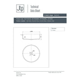 JTP Countertop Basin JTP VOS Grade 316 Stainless Steel Round Countertop Basin