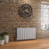 Eastbrook Panel Radiator 600 x 1040 / Central Heating Eastbrook Guardia Straight Horizontal Aluminium in Matt Grey