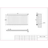 Aquarius Bathrooms Panel Radiator Aquarius Flat Double Horizontal Panel Radiator